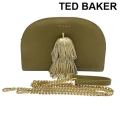 テッドベイカー TED BAKER ショルダーバッグ 鞄 チェーン タッセル オリーブグリーン ゴールド色 レザー レディース 6V678のサムネイル