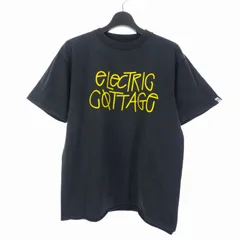 エレクトリックコテージ ELECTRIC COTTAGE ショーン ステューシー ロゴ プリント Tシャツ 半袖 L ブラックのサムネイル