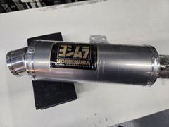 ヨシムラ マフラー サイレンサー チタンブルー ホンダGB350用 未使用 