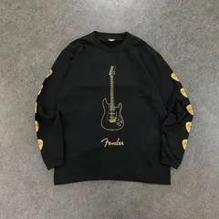 Fender フェンダー ロンT ギター ロック イラスト グラフィック ブラック メンズ Lのサムネイル