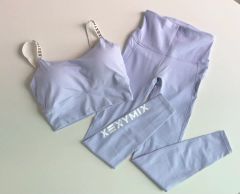 美品】ROXY ヨガウェア 水着 上下青紫のグラデーション 水陸両用