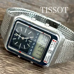 【稼動/F1 チームロータス パートナーシップ記念モデル】TISSOT ティソ  腕時計 クォーツ アナデジ レクタンギュラー 1979年製造 vintageのサムネイル