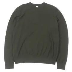 極美品□BERLUTI ベルルッティ ウール100％ カリグラフィ 総柄 ロングスリーブ ニット セーター カーキ M イタリア製 正規品 メンズのサムネイル