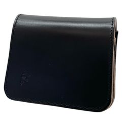 20/80 マネークリップ付き 二つ折り財布 ブラック レザー Archive
