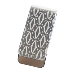 良品○Cartier カルティエ T1220237 マストライン Cドゥ カルティエ デコール ロゴ刻印 ビルクリップ 札ばさみ マネークリップ シルバーのサムネイル