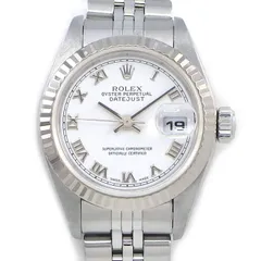 ロレックス Rolex 腕時計 デイトジャスト 79174 P番 2000年製 ホワイト文字盤 ローマンインデックス デイト K18WG SS 自動巻き 【OH済み】 【中古】のサムネイル