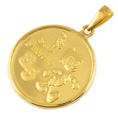 ディズニー Disney ペンダントトップ ピノキオ 85th 1/10oz 300枚 限定モデル Au999のサムネイル