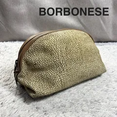 BORBONESE ボルボネーゼ ポーチ 小物入れ うずら柄 スエードのサムネイル