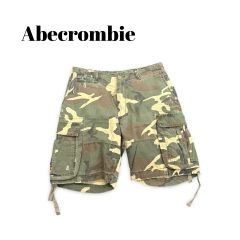 新品・未使用⭐️アバクロンビー&フィッチ 迷彩ハーフカーゴパンツ 34