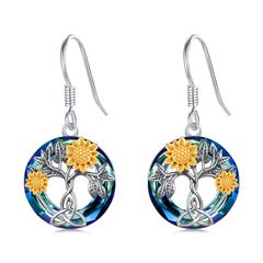 Silver Star Earrings, Sterling Silver, Women's
