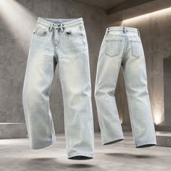 Y.O.N インディゴブルーデニムパンツ 濃紺 スラックスパンツ - メルカリ
