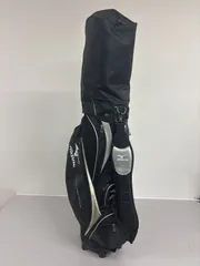 ★★送料無料【良品】MIZUNO ミズノ キャディバッグ ゴルフバッグ ブラック 5分割 フード付き カート式　#ueのサムネイル
