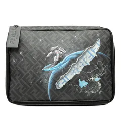 フェンディ ズッカ セカンドバッグ クラッチバッグ 7N0115 グレー マルチカラー PVC レザー メンズ FENDI【1-0246836】のサムネイル