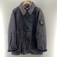 【中古】STONE ISLAND“RASO GOMMATO”ダブルブレスド ライナー付き ハーフコート ネイビー M 状態考慮 ストーンアイランド[24]のサムネイル