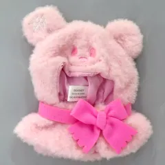 【中古】ぬいぐるみマスコット衣装・アクセサリー ピンク 「UniBEARsity(ユニベアシティ) ぬいぐるみキーチェーン専用 シークレットコスチューム ミッキー ポンチョ 雪だるま」のサムネイル