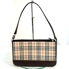 本物未使用□バーバリー□ ノバチェック キャンバス ショルダーバッグ