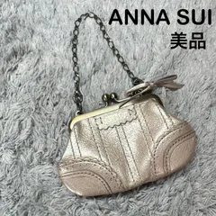 【ほぼ未使用】ANNA SUI アナスイ コインケース 小物入れ がま口 レザー チェーンのサムネイル