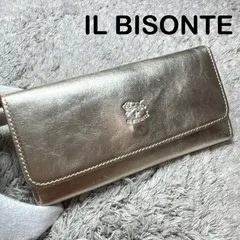 IL BISONTE イルビゾンテ 長財布 本革 レザー ゴールド フラップ式 ユニセックスのサムネイル