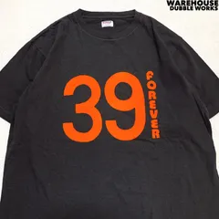 WAREHOUSE / DUBBLE WORKS ショートスリーブTシャツ 半袖カットソー フロッキープリント ナンバリング XLサイズ チャコールグレー ウエアハウス ダブルワークスのサムネイル