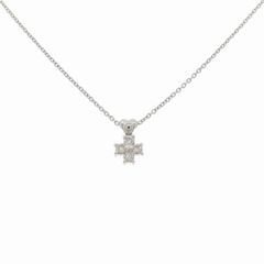 KIRAT PT950 K18 ダイヤモンドネックレス 0.08ct PT900 - メルカリ