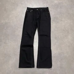 GQ5982◇SKULL JEANS：ストレッチブーツカット◇32◇ブラック系 スカルジーンズ デニム パンツのサムネイル