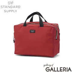【正規取扱店】 スタンダードサプライ ポーチ レディース メンズ 大きめ 小物入れ STANDARD SUPPLY 軽量 軽い 2層 トラベル スクエアポーチ 日本製 A5 SIMPLICITY 2R SQUARE POUCH L REDのサムネイル