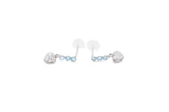 JEWELRY ジュエリー  K10WG/CZ/0.4g 貴金属･宝石  ピアス K10ホワイトゴールド /キュービック・ジルコニア シルバー レディース【中古】460のサムネイル