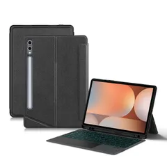 縦/横置き対応 Galaxy Tab S10 Lite/Tab S10 FE / S9 FE / S9 キーボード ケース タッチパッド バックライト付き マグネット式 分離式 シャオミカバー ギャラクシー 用 角度を自由に変更 ケース 磁気吸着 S Penのサムネイル