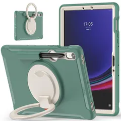 360度回転 スタンド Galaxy Tab S10 Lite/S10 FE/S9 FE 10.9インチ ケース Tab S9/S8/S7 11インチ カバー 衝撃吸収 頑丈 持ち手付き ハンドル付 Android タブレット ギャラクシー Tab S10 Lのサムネイル
