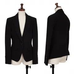 ダナキャラン DONNA KARAN NEW YORK トリアセテートポリ1Bジャケット 黒2のサムネイル