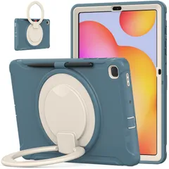 360度回転 スタンド Galaxy Tab S6 Lite (2020/2022/2024) ケース 衝撃吸収 頑丈 持ち手付き ハンドル付 Android タブレット ギャラクシー Tab S6 Lite 10.4インチ カバー 落下防止 S Pen 收納のサムネイル