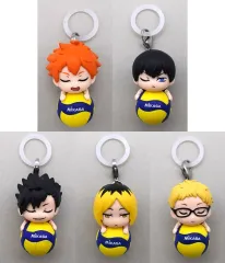 【中古】キーホルダー 全5種セット 「ハイキュー!!×MIKASA めじるしますこっと ～おやすみタイム～」
