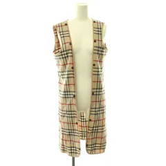 バーバリー ロンドン BURBERRY LONDON ライナー ベスト ノバチェック ウール 36 ベージュ マルチカラー /ES ■GY40のサムネイル