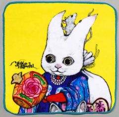 ヒグチユウコ ニュータイプ 七福神 タオル ハンカチ フライヤー チラシ