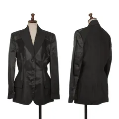 ジャンポールゴルチエ ファムJean Paul GAULTIER FEMME インサイドアウトステッチウールジャケット 黒40のサムネイル
