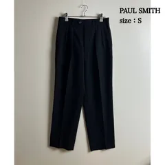 PAUL SMITH 00s archive 2tacs wool slack pants S ポールスミス ツータック スラックスパンツ ウール ブラック 日本製 オールド スーツ カジュアルのサムネイル