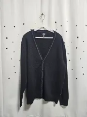 DKNY ゴルフ カーディガン ブラック XL_11のサムネイル