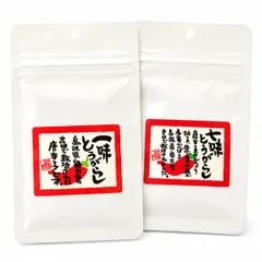 吉田ふるさと村 オロチの爪 一味唐辛子 七味唐辛子 詰替 15g 各1袋 国産 島根県産 無添加 [一味＆七味] [詰替各1袋]のサムネイル