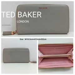 TED BAKER LONDON ★ テッドベイカー ウォレット ／ 牛革 テッドベイカー長財布 ／ 無地 ／ タッセル付き ／ ウォレット／ レザー ／ ブランド財布 ／ レディース＆メンズのサムネイル