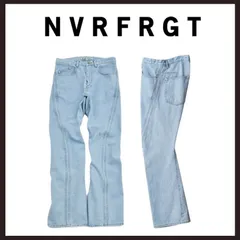 新品未使用　NVRFRGT (ネヴァーフォーゲット)　3D ツイステッド ジーンズ　2　ライトインディゴのサムネイル
