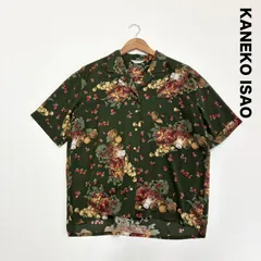 KANEKO ISAO カネコイサオ☆ フルーツ柄 開襟シャツ ブラウス ヴィンテージ 半袖のサムネイル