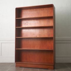 3点セット①／単品購入不可】ウォールナット材 ブックシェルフガラス扉