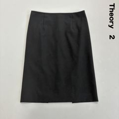 今週限定値下！theory Admiral Crepe タイトスカートネイビー - メルカリ