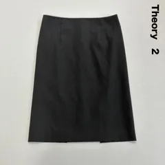 Theory セオリー☆BISTRETCH LIGHT GOLDA 2 後ろスリットタイトスカート 2 ブラック 美シルエット ストレッチのサムネイル