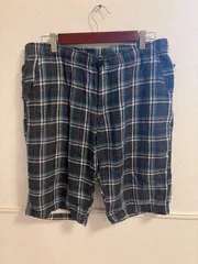 (^w^)b  TC SURF DESIGNS タウンアンドカントリー ハーフパンツ ショートパンツ メンズ M 綿100% マドラスチェック 陰陽 サーフ ストリート アメカジ 古着 紺 青 白 黒 クリムゾン 夏物 美品 膝丈 OM13077MRのサムネイル