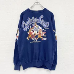 CAPITAIN SANTA　キャプテンサンタ　スウェット/トレーナー　青　ブルー　Lサイズ　古着のサムネイル