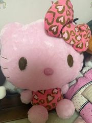キティ ピンク ヒョウ柄 BIGぬいぐるみ 平成レトロ ギャル 廃盤　非売品 キティ ピンク ヒョウ柄 BIGぬいぐるみ 平成レトロ ギャル 廃盤 非売品