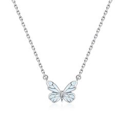 Women's "Moonlight Butterfly" Enamel Glow-in-the-Dark Jewelry Set, Silver, Popular with Women, Perfect for Anniversaries, Birthdays, White Day, Christmas, Gift Wrapping Bag & Box Included