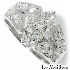 三越 MITSUKOSHI リング 指輪 ダイヤモンド 0.60ct プラチナ Pt900 10