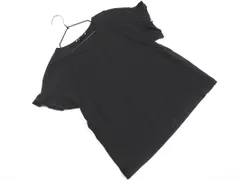 ZARA ザラ フリル フレンチスリーブ カットソー sizeM/黒 ■◆ レディース